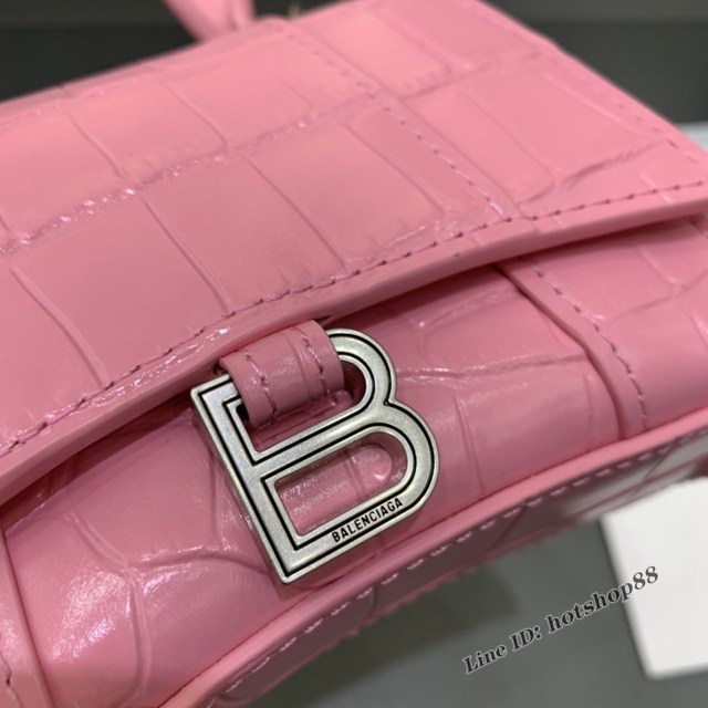 Balenciaga專櫃爆款mini Hourglass沙漏包 巴黎世家超迷你號手提肩背女包 fyj1545